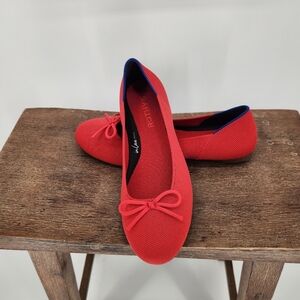 New ! Rothy's The Ballet Flat in Glamour Red size 7